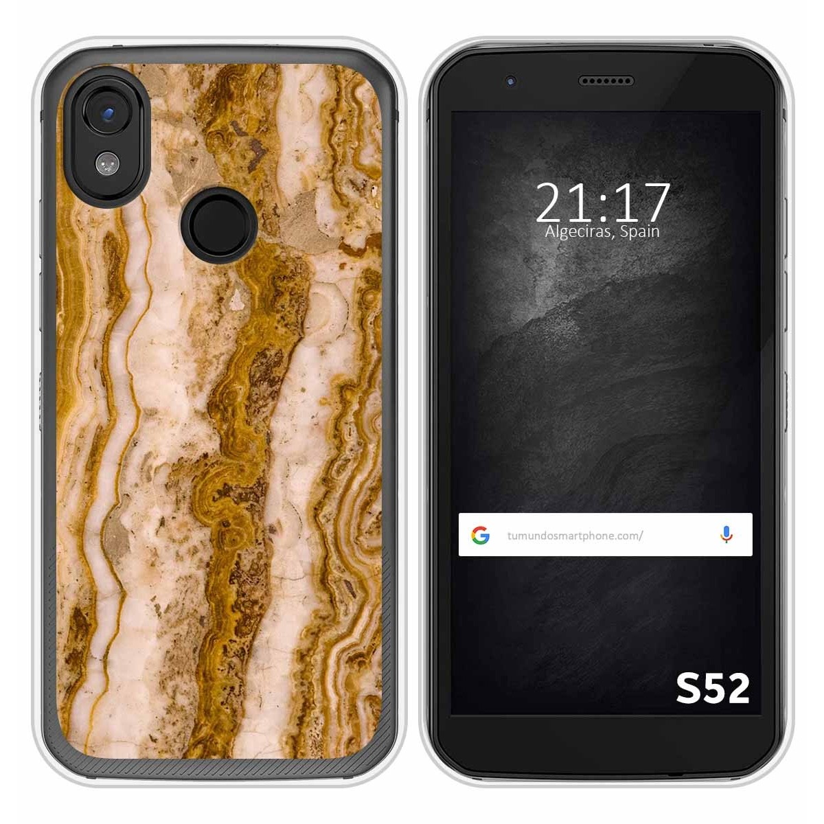 Funda Silicona para CAT S52 diseño Mármol 10 Dibujos