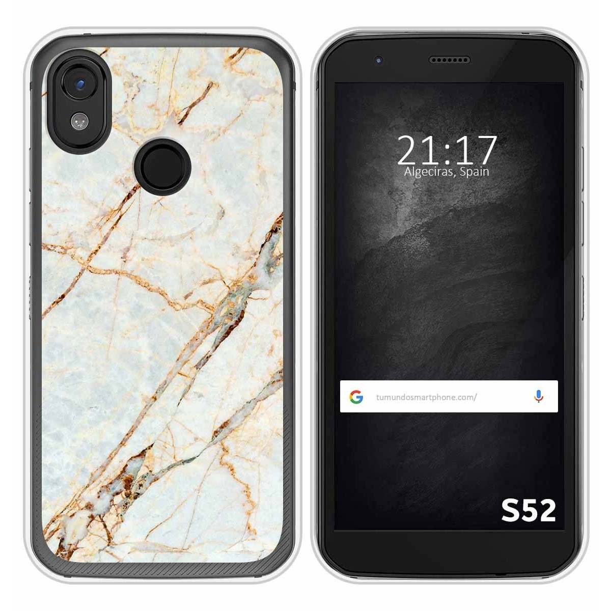 Funda Silicona para CAT S52 diseño Mármol 13 Dibujos