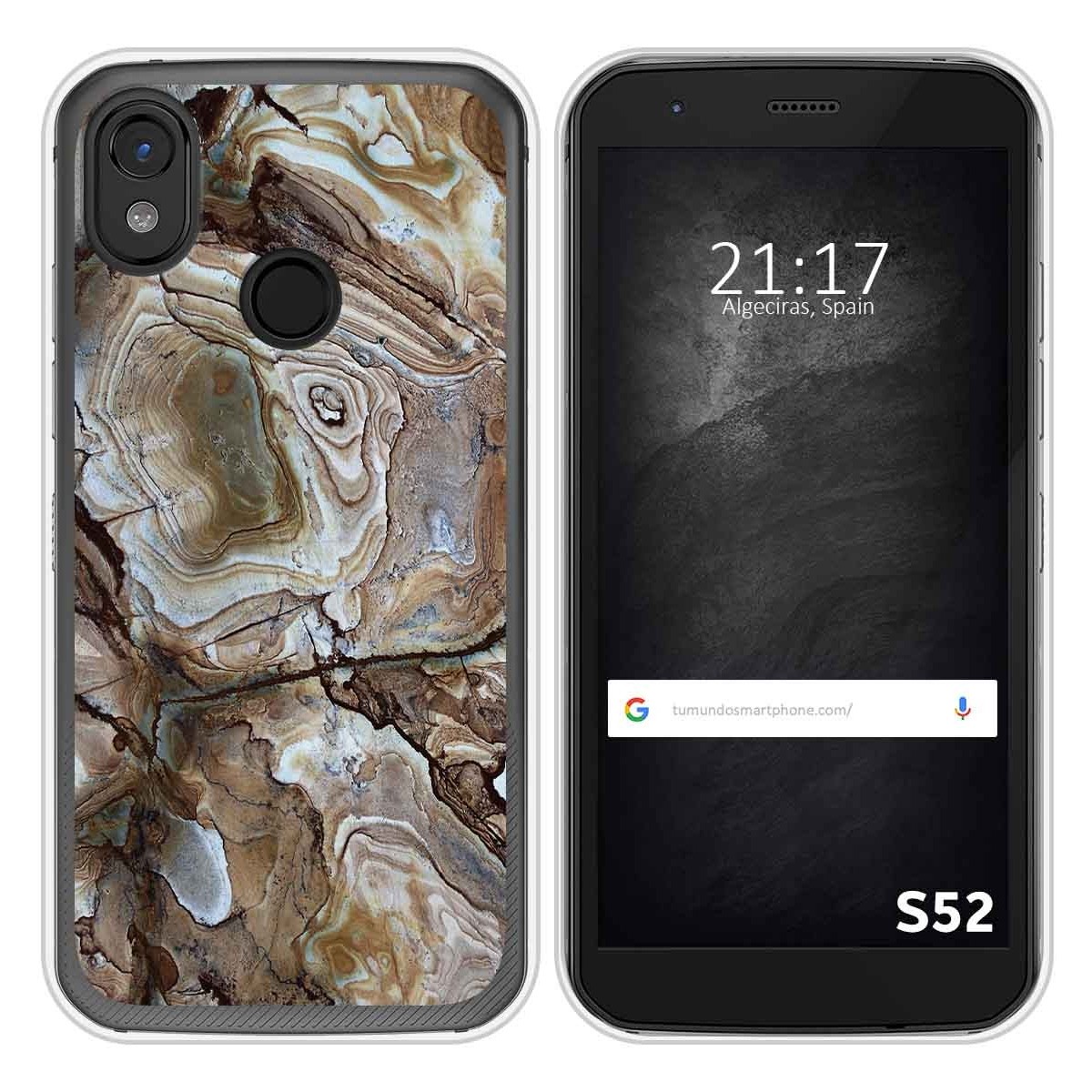 Funda Silicona para CAT S52 diseño Mármol 14 Dibujos