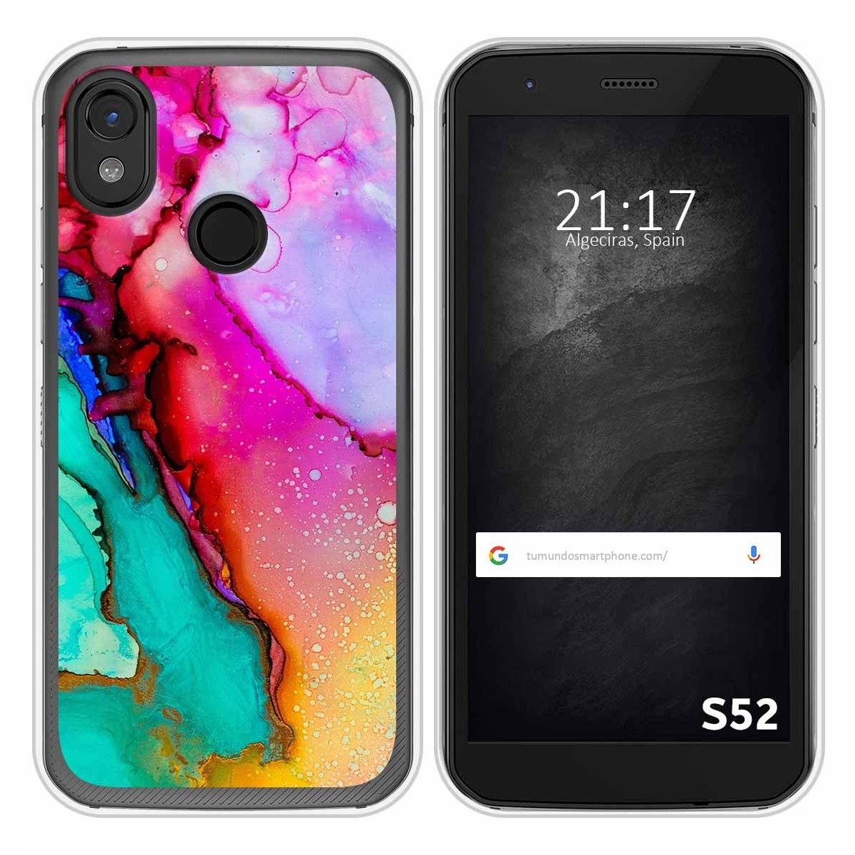 Funda Silicona para CAT S52 diseño Mármol 15 Dibujos