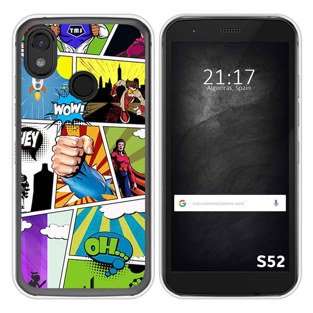 Funda Silicona para CAT S52 diseño Comic Dibujos