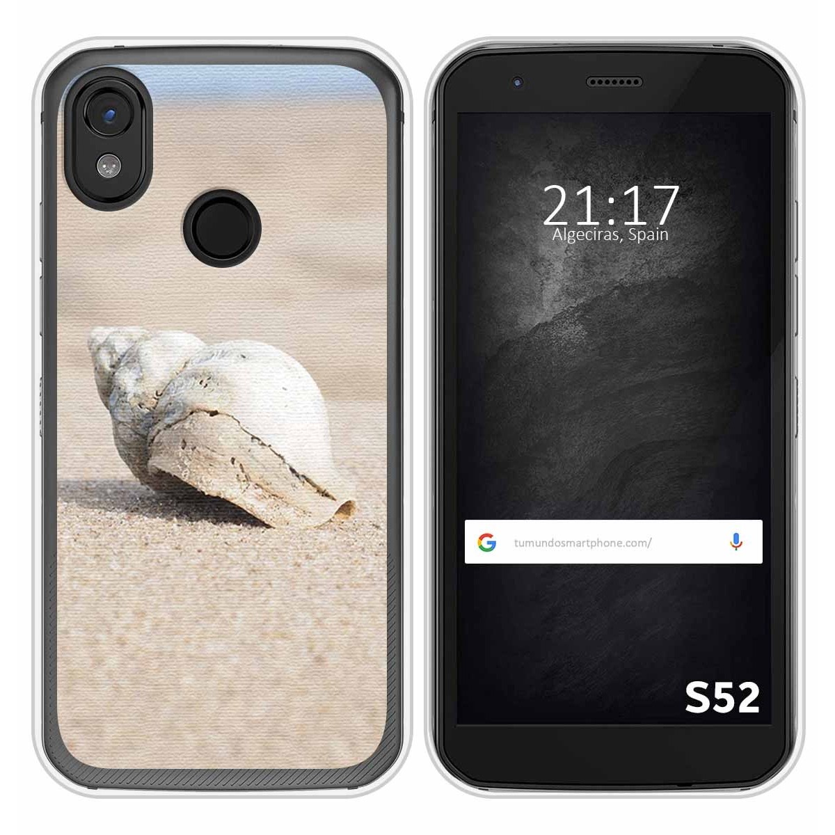 Funda Silicona para CAT S52 diseño Concha Dibujos