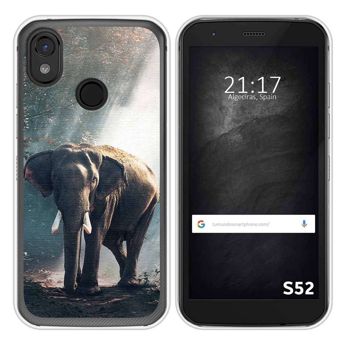 Funda Silicona para CAT S52 diseño Elefante Dibujos