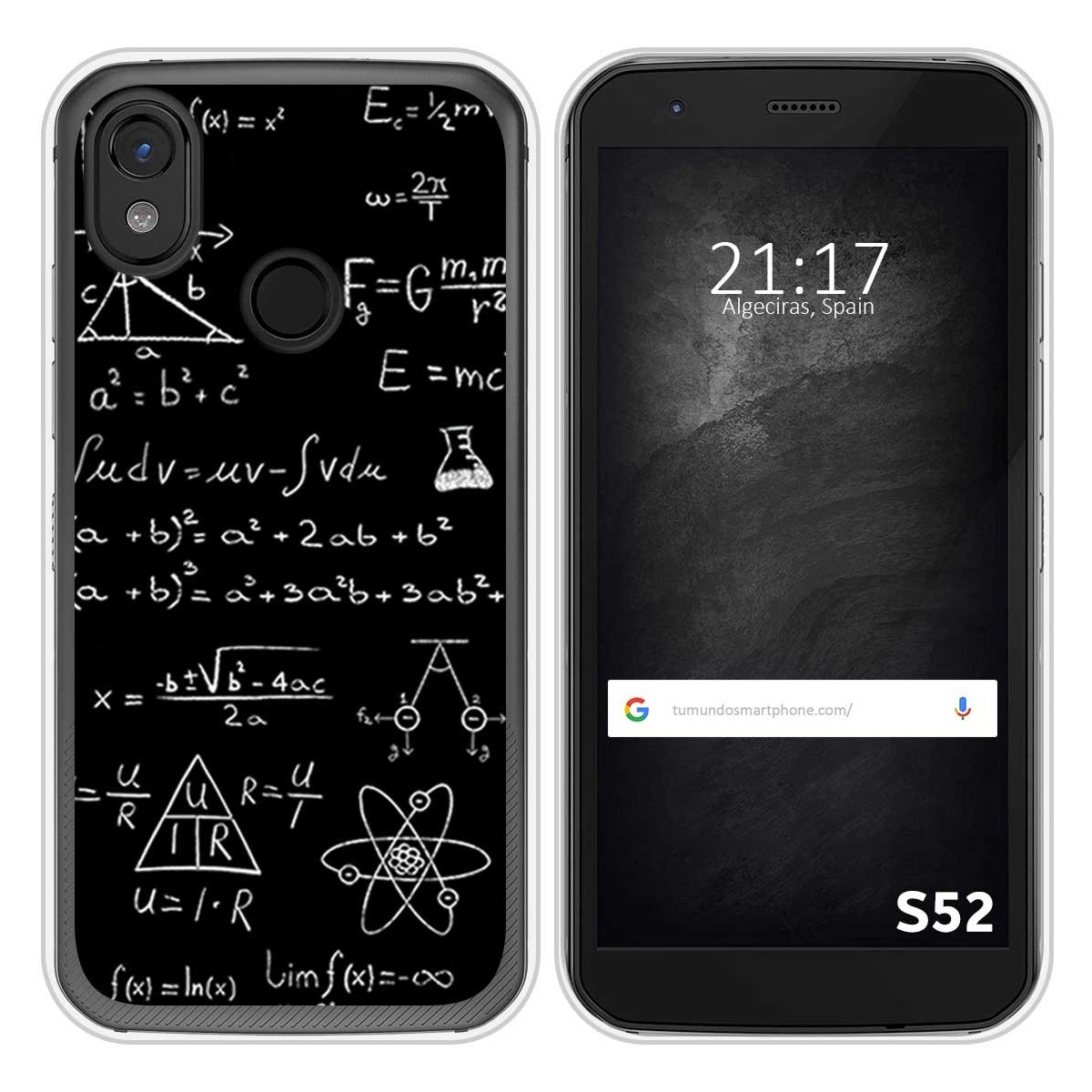 Funda Silicona para CAT S52 diseño Formulas Dibujos