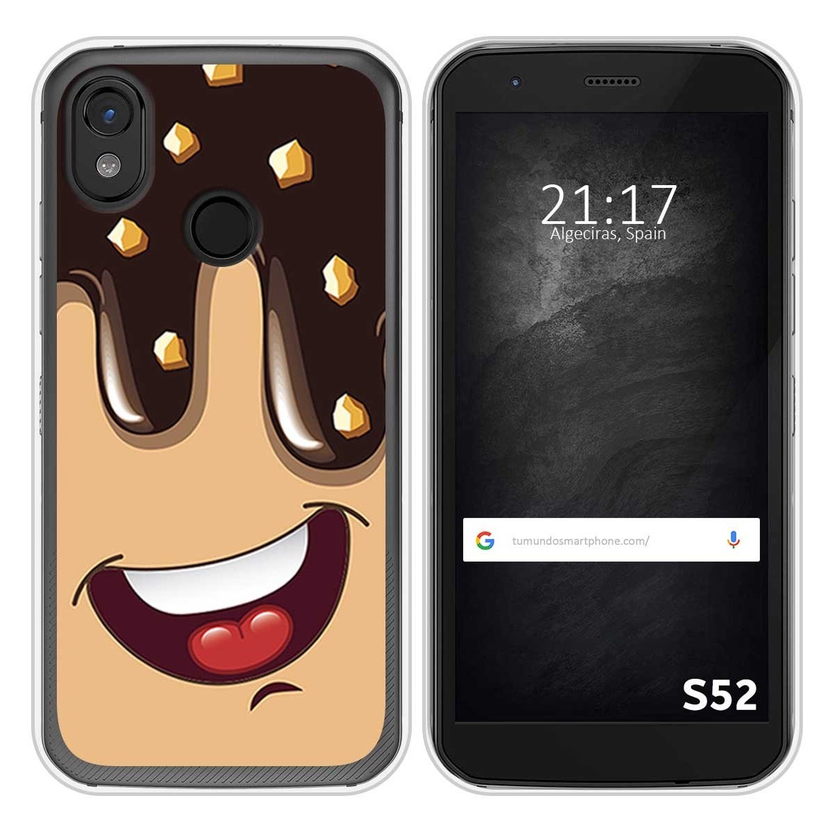 Funda Silicona para CAT S52 diseño Helado Chocolate Dibujos