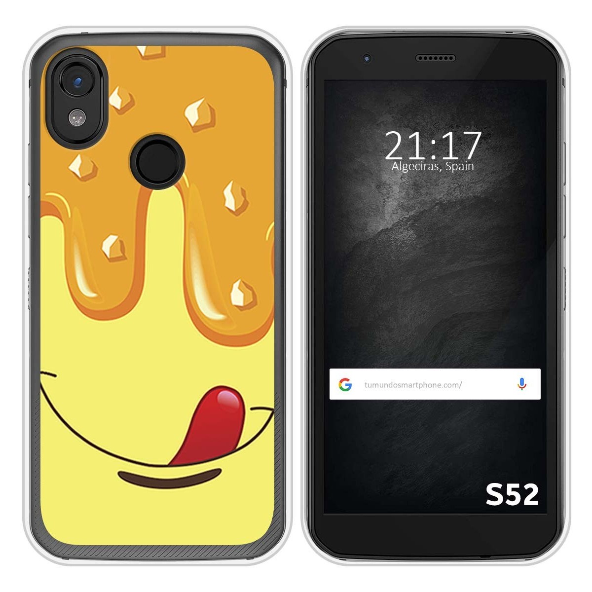 Funda Silicona para CAT S52 diseño Helado Vainilla Dibujos