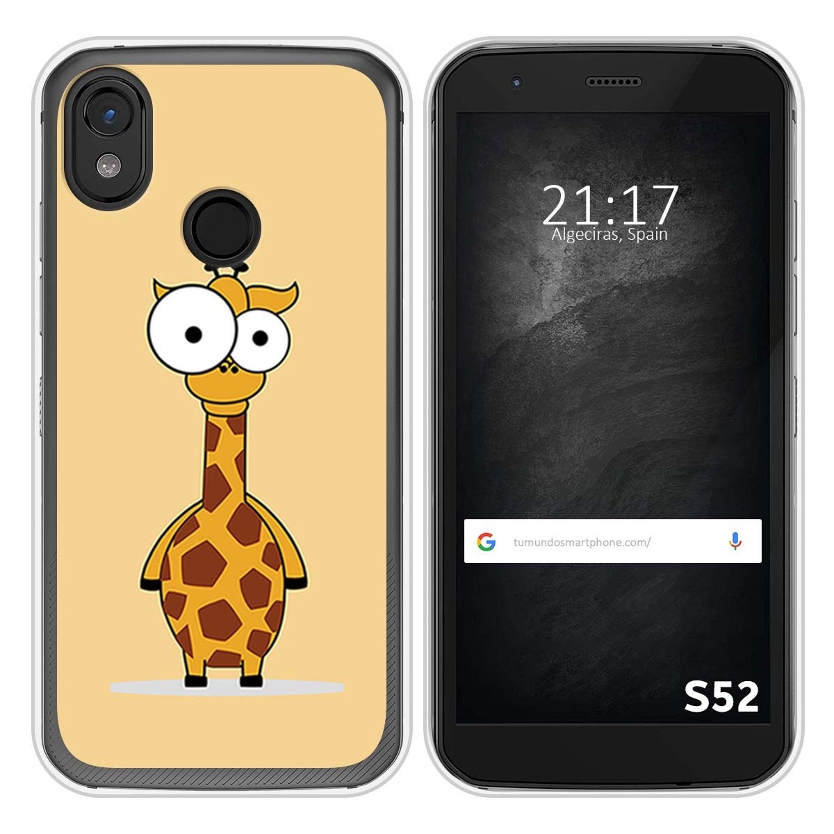 Funda Silicona para CAT S52 diseño Jirafa Dibujos