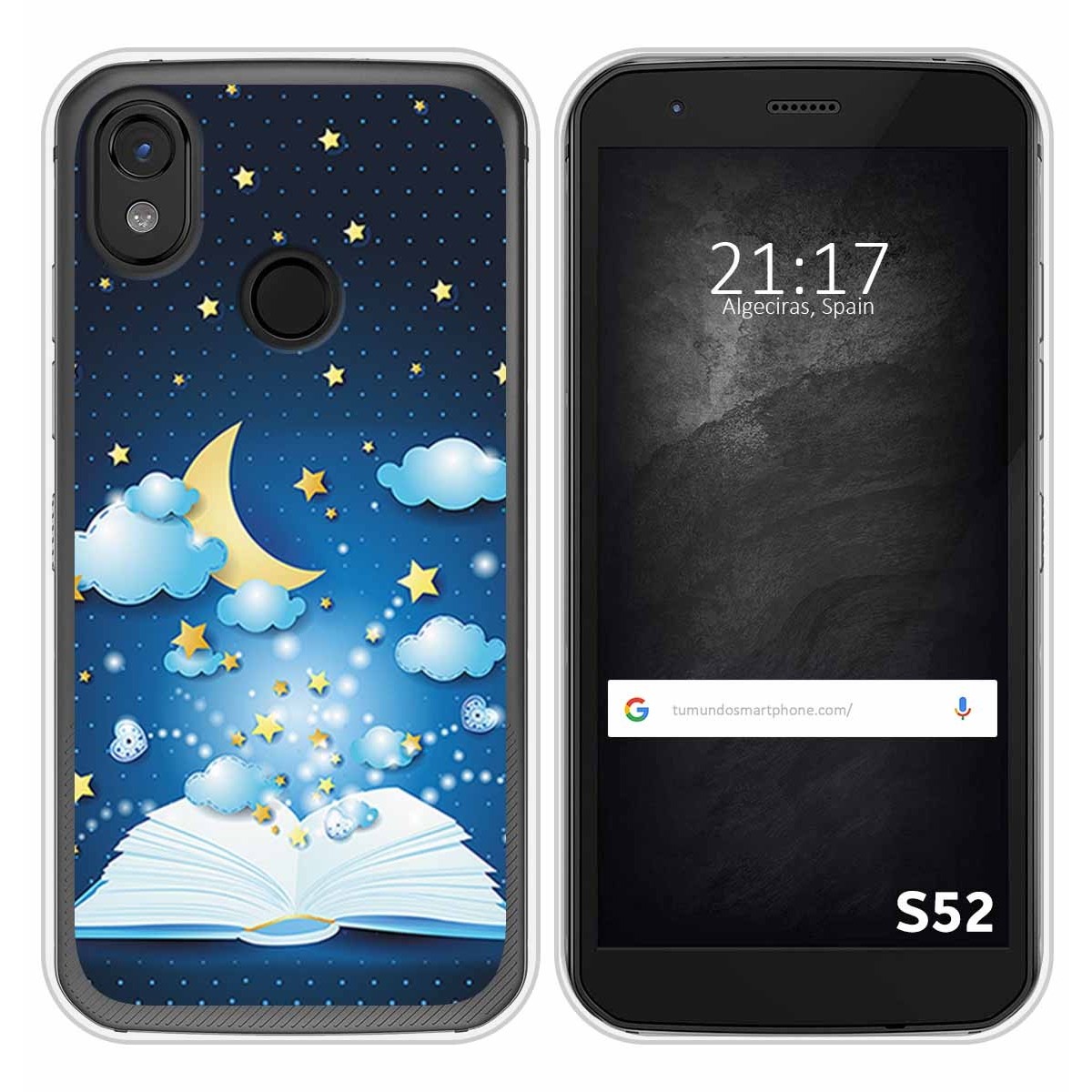 Funda Silicona para CAT S52 diseño Libro Cuentos Dibujos