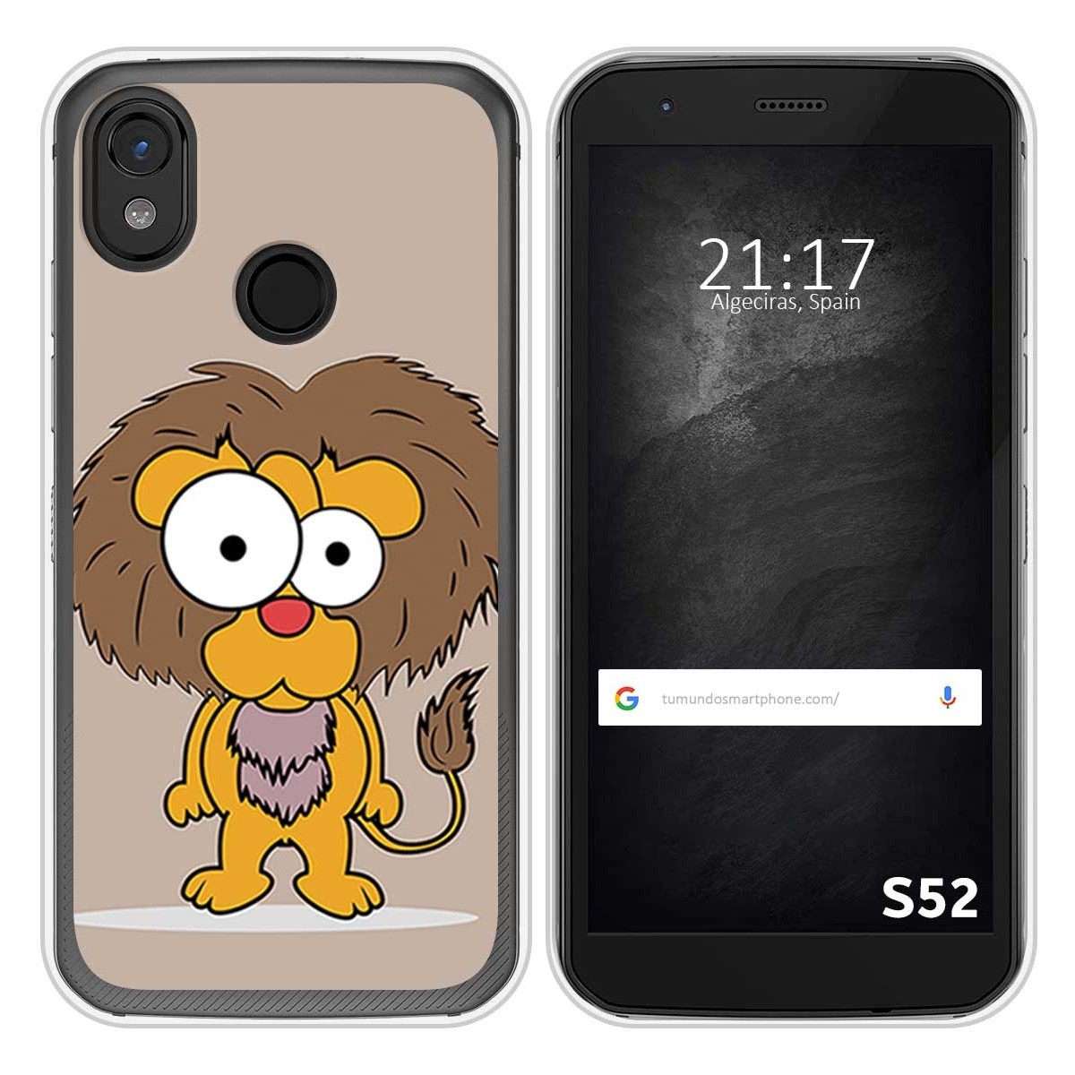 Funda Silicona para CAT S52 diseño Leon Dibujos