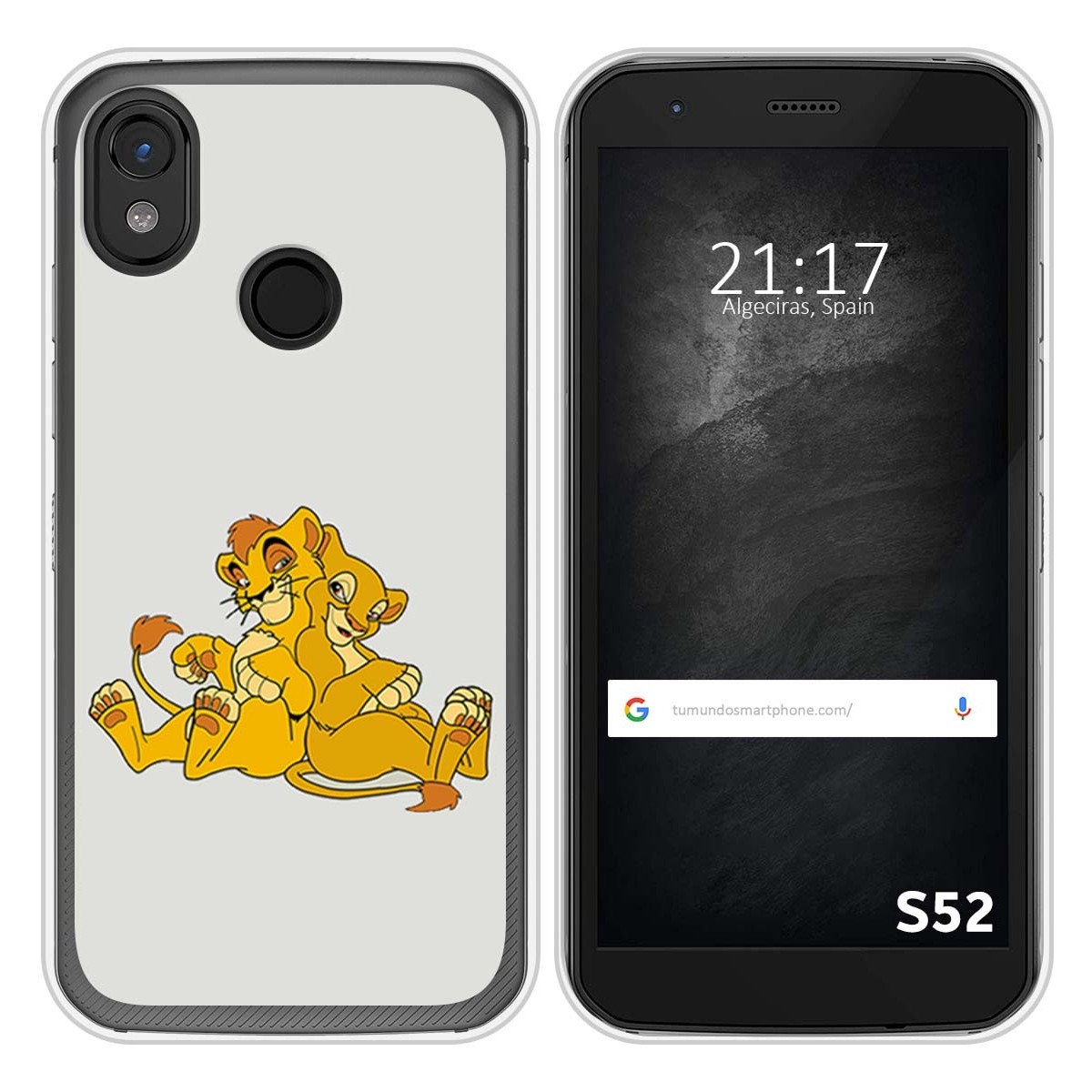 Funda Silicona para CAT S52 diseño Leones Dibujos