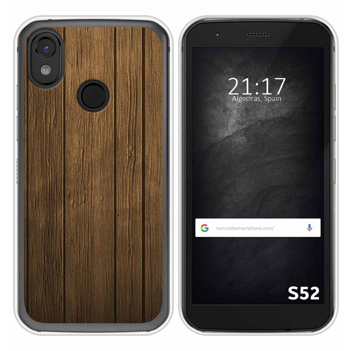 Funda Silicona para CAT S52 diseño Madera Dibujos