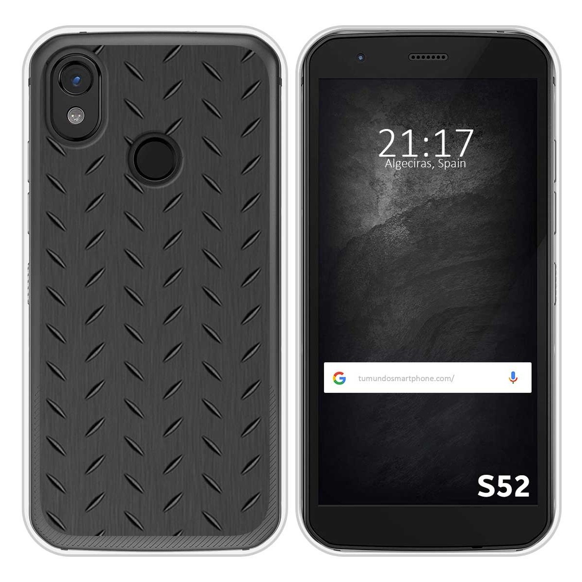 Funda Silicona para CAT S52 diseño Metal Dibujos