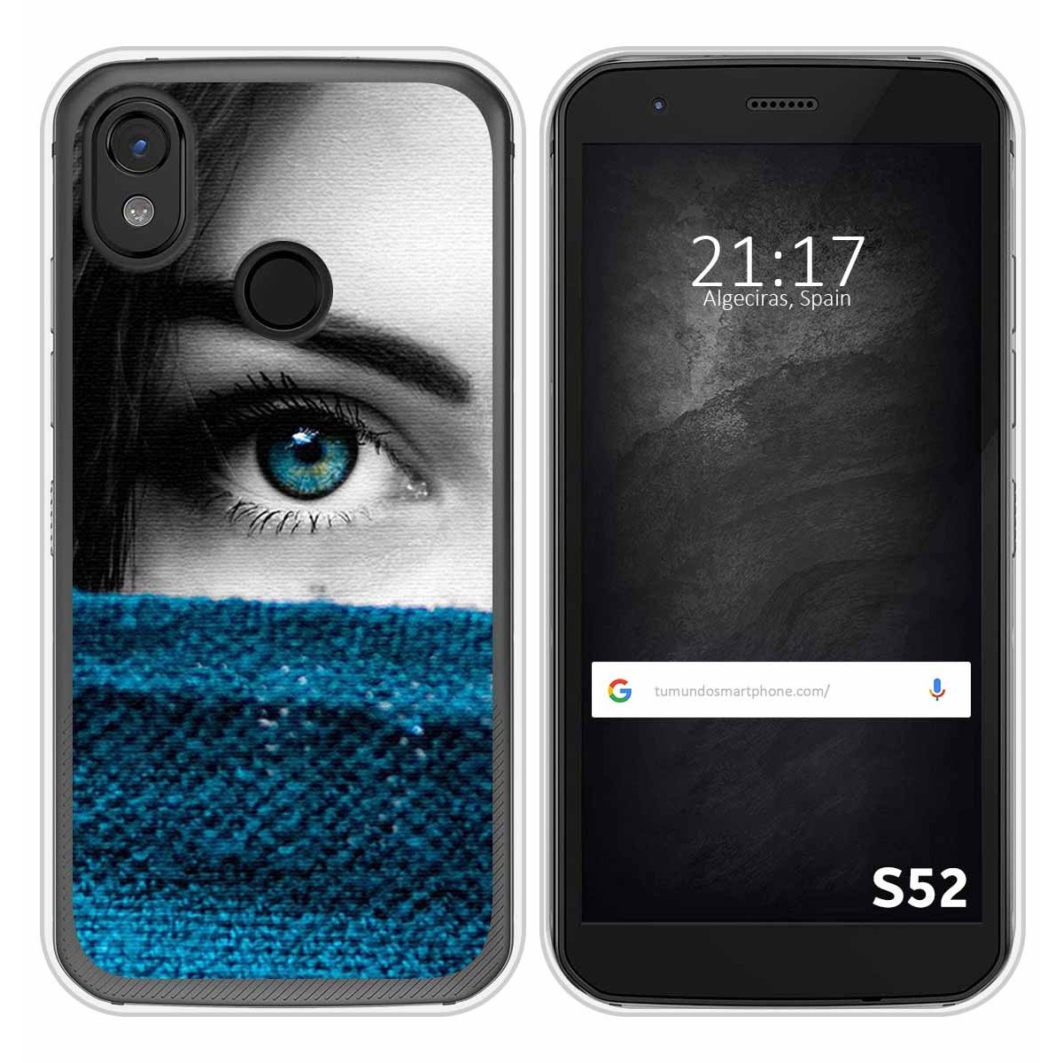 Funda Silicona para CAT S52 diseño Ojo Dibujos