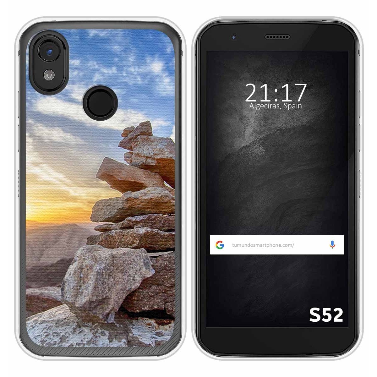 Funda Silicona para CAT S52 diseño Sunset Dibujos