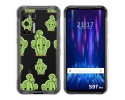 Funda Silicona Transparente para Doogee S97 Pro diseño Cactus Dibujos