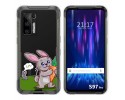 Funda Silicona Transparente para Doogee S97 Pro diseño Conejo Dibujos