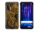 Funda Silicona Transparente para Doogee S97 Pro diseño Hojas Dibujos