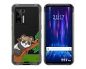 Funda Silicona Transparente para Doogee S97 Pro diseño Panda Dibujos
