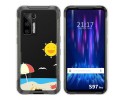 Funda Silicona Transparente para Doogee S97 Pro diseño Playa Dibujos
