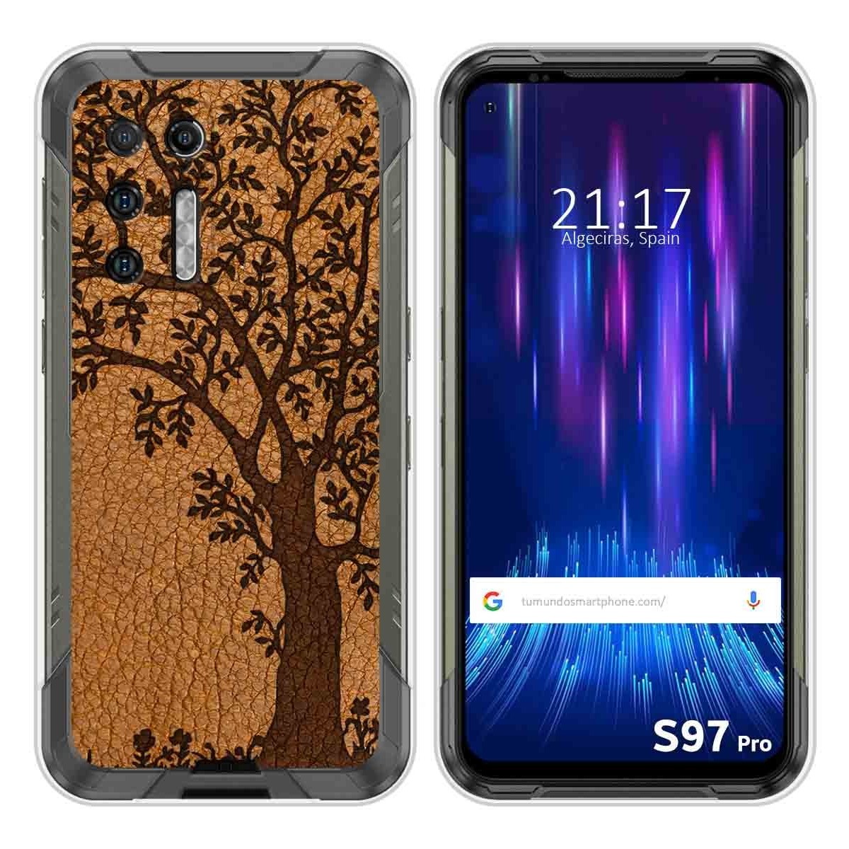 Funda Silicona para Doogee S97 Pro diseño Cuero 03 Dibujos