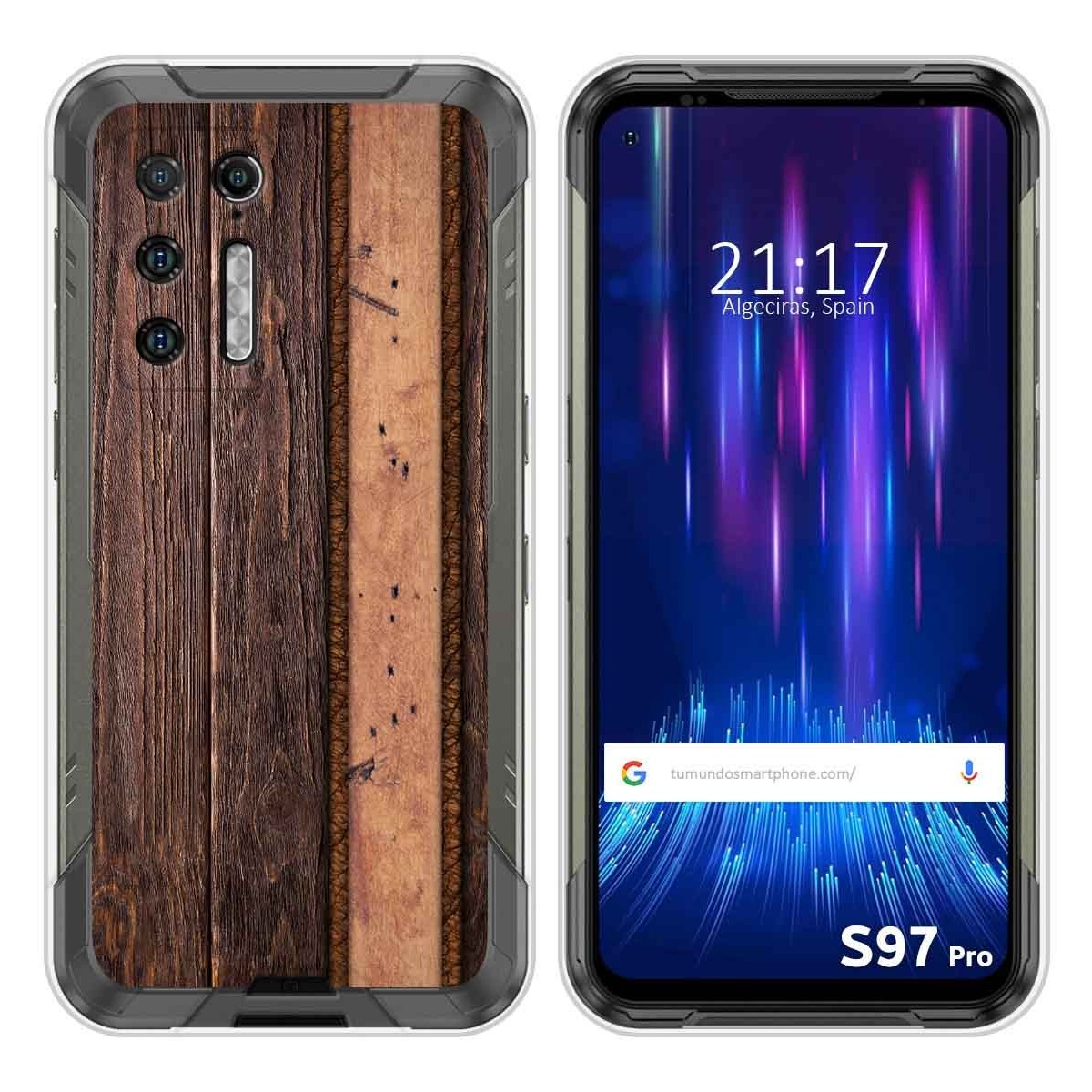 Funda Silicona para Doogee S97 Pro diseño Madera 05 Dibujos