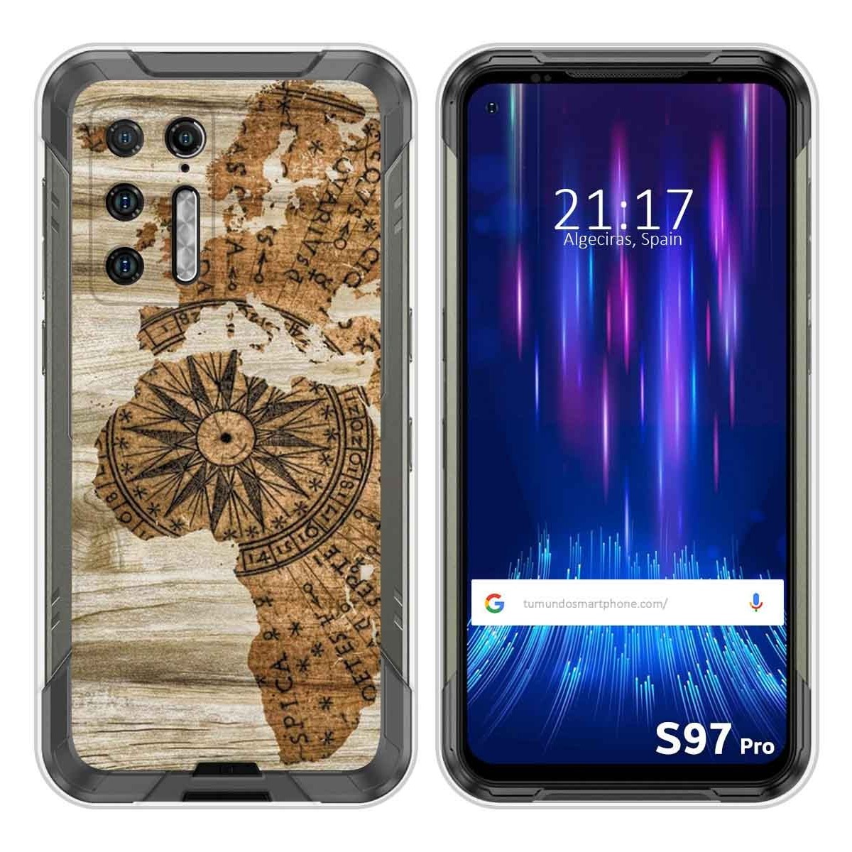 Funda Silicona para Doogee S97 Pro diseño Madera 07 Dibujos
