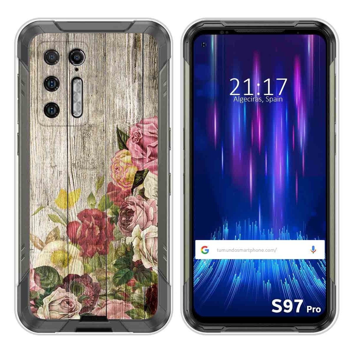 Funda Silicona para Doogee S97 Pro diseño Madera 08 Dibujos