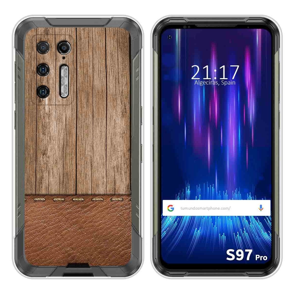 Funda Silicona para Doogee S97 Pro diseño Madera 09 Dibujos