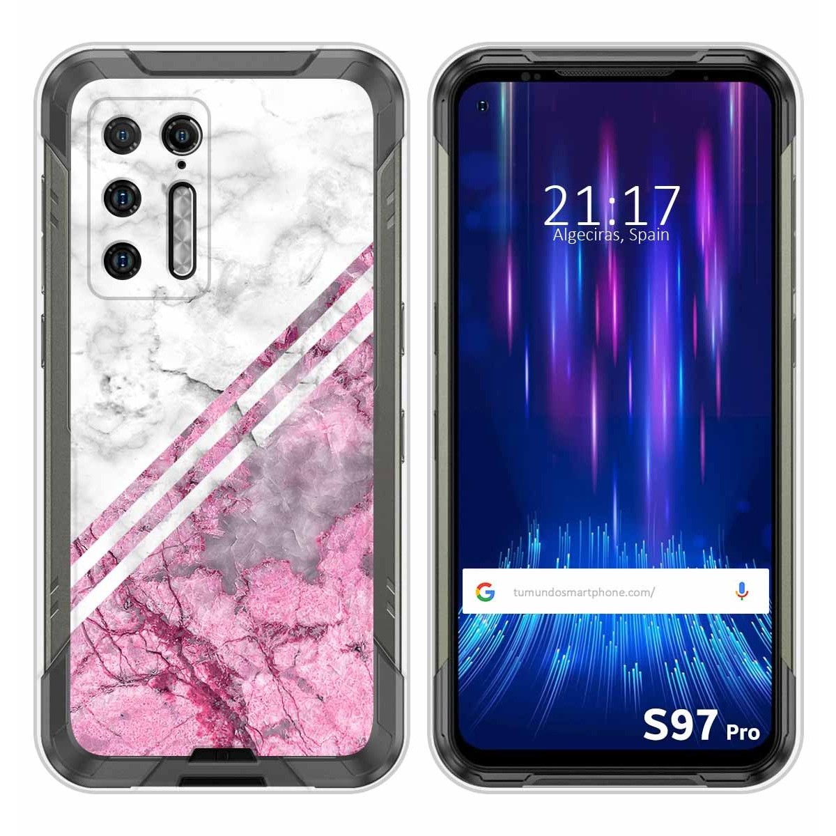 Funda Silicona para Doogee S97 Pro diseño Mármol 03 Dibujos