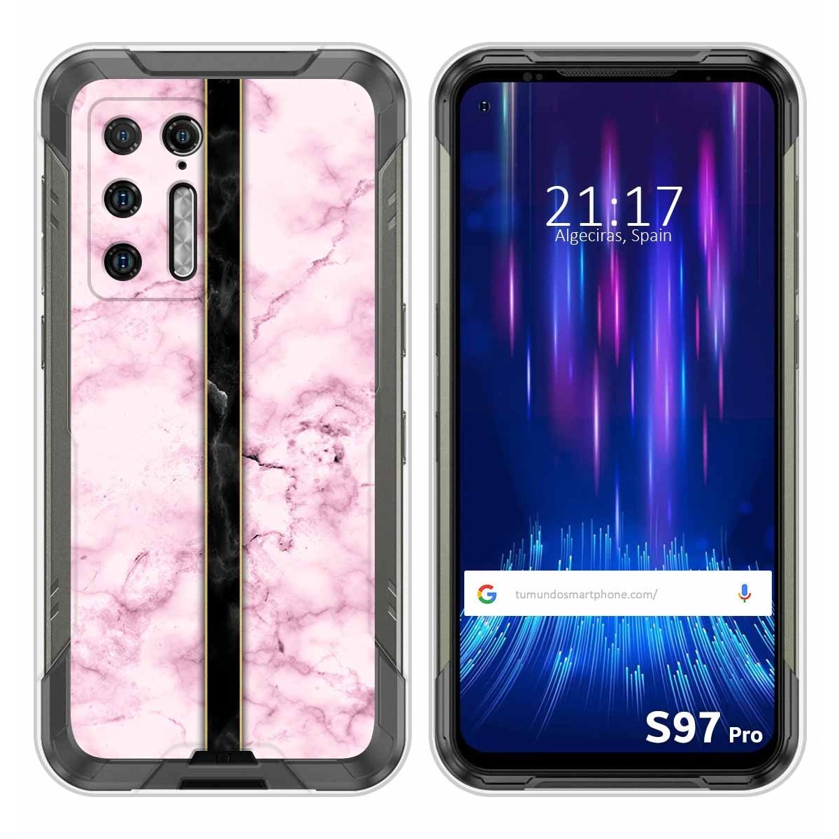 Funda Silicona para Doogee S97 Pro diseño Mármol 04 Dibujos