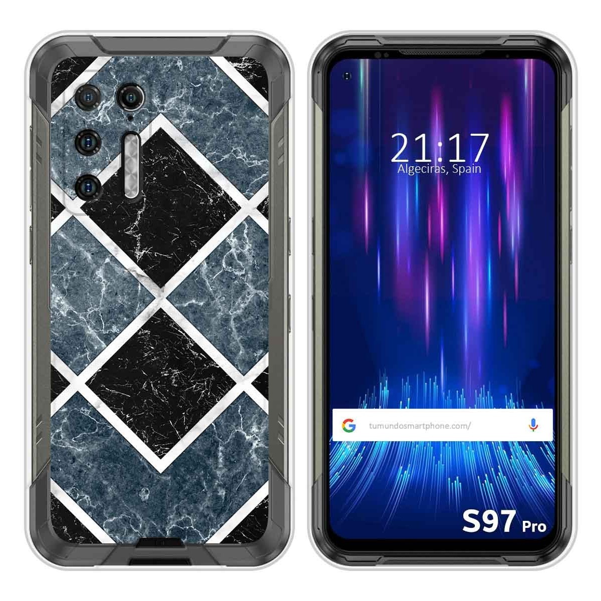 Funda Silicona para Doogee S97 Pro diseño Mármol 06 Dibujos