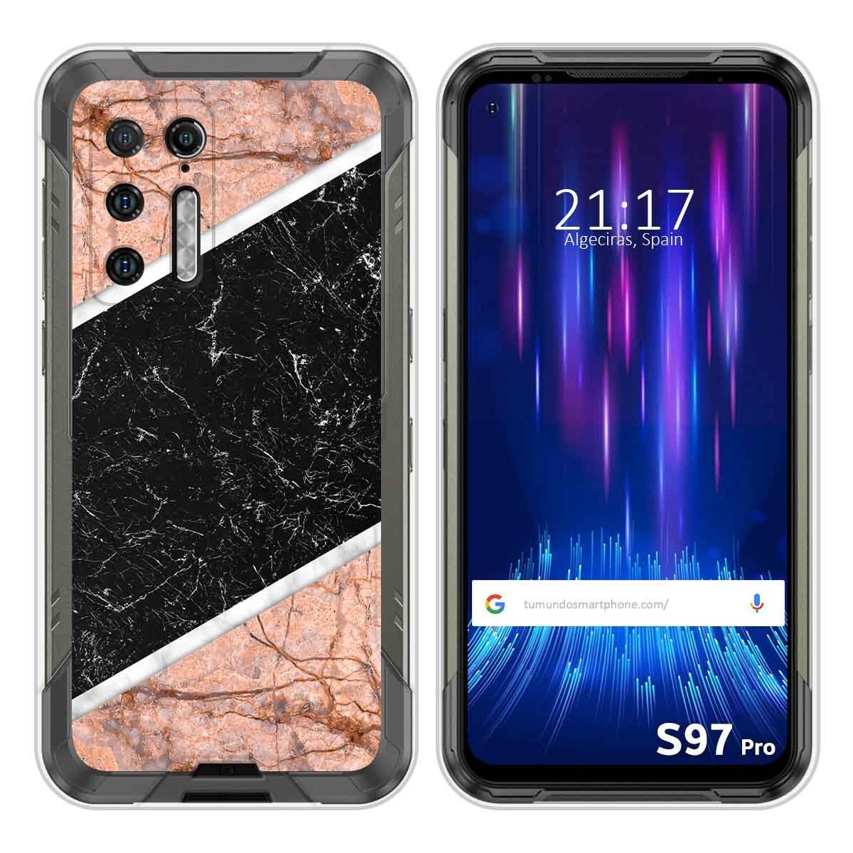 Funda Silicona para Doogee S97 Pro diseño Mármol 07 Dibujos