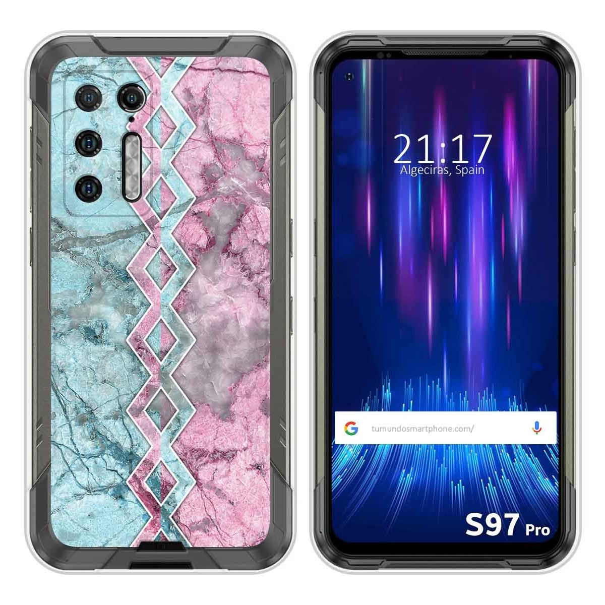 Funda Silicona para Doogee S97 Pro diseño Mármol 08 Dibujos