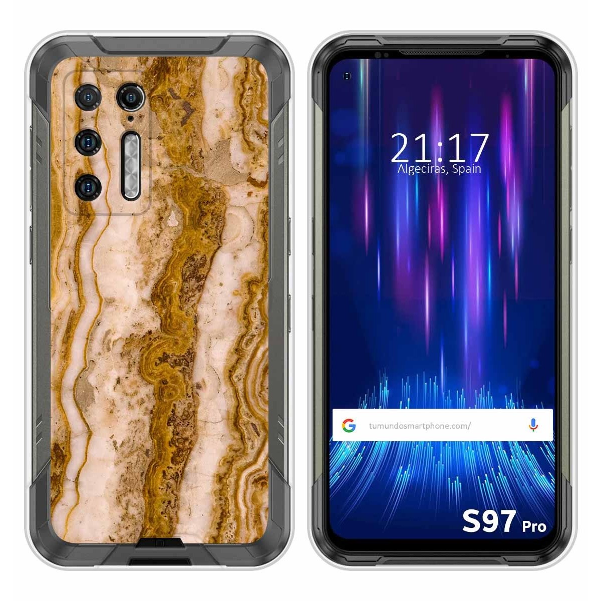 Funda Silicona para Doogee S97 Pro diseño Mármol 10 Dibujos
