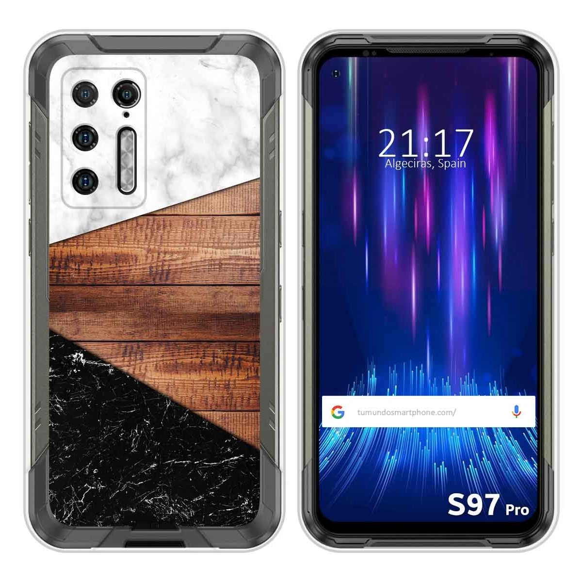 Funda Silicona para Doogee S97 Pro diseño Mármol 11 Dibujos