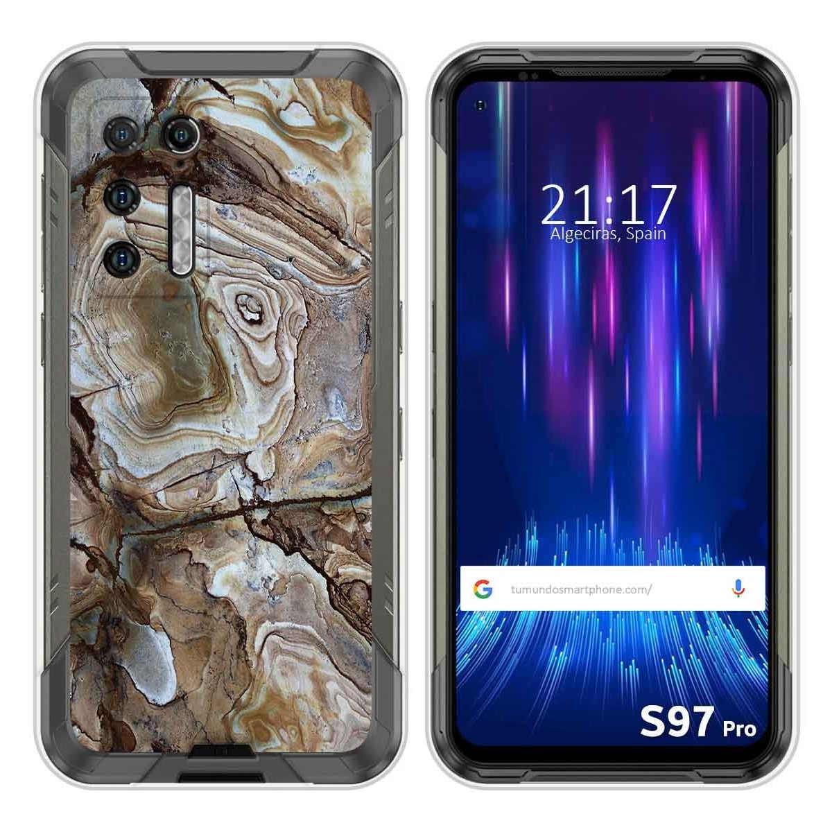 Funda Silicona para Doogee S97 Pro diseño Mármol 14 Dibujos