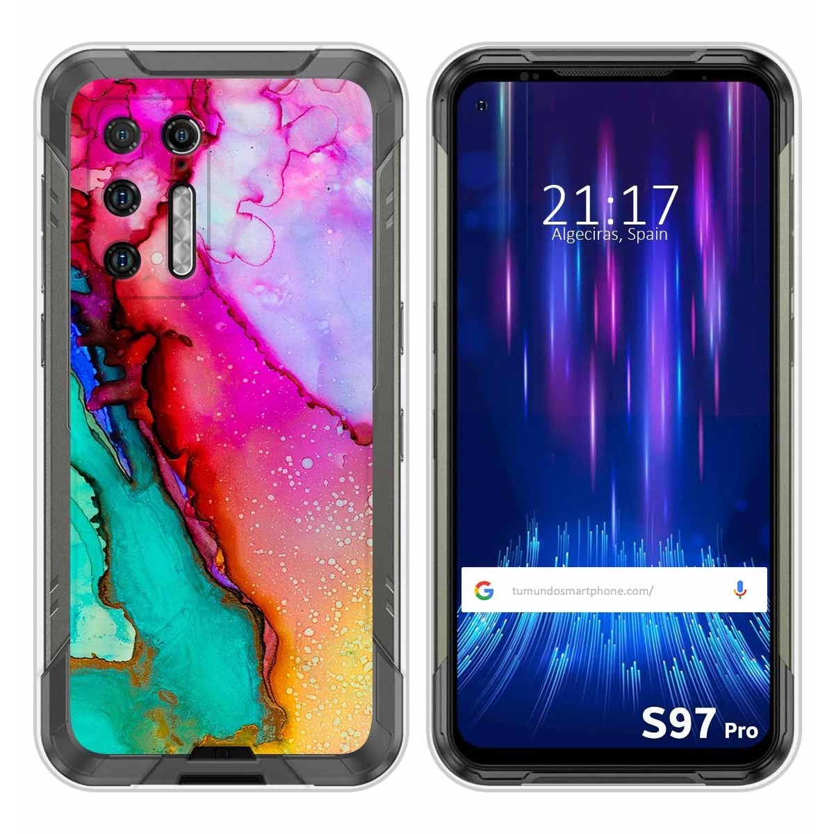 Funda Silicona para Doogee S97 Pro diseño Mármol 15 Dibujos