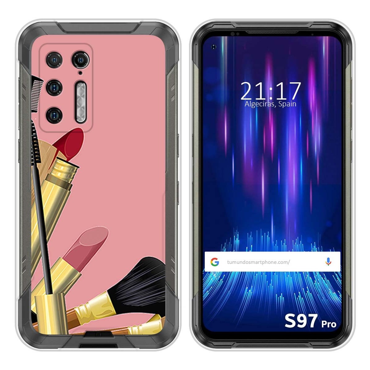 Funda Silicona para Doogee S97 Pro diseño Brochas Dibujos