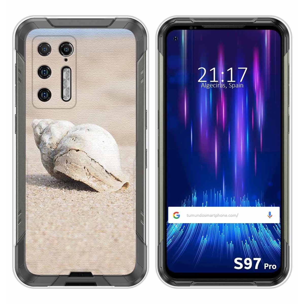 Funda Silicona para Doogee S97 Pro diseño Concha Dibujos