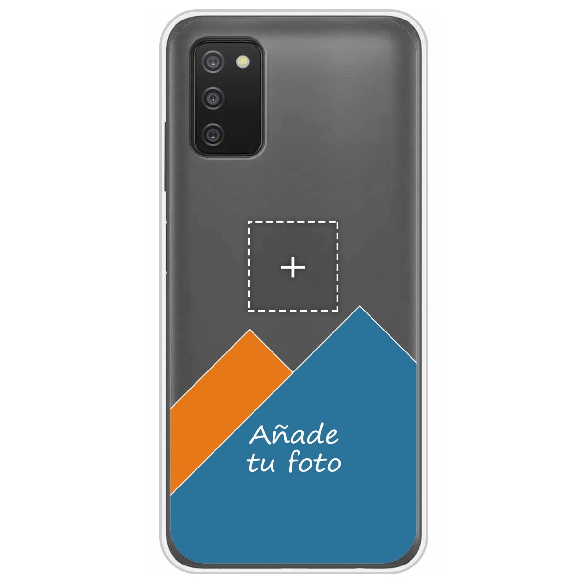 Personaliza tu Funda Silicona Gel Tpu Transparente con tu Fotografia para Samsung Galaxy A03s Dibujo Personalizada