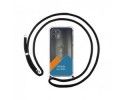 Personaliza tu Funda Colgante Transparente para Motorola Edge 20 Lite con Cordon Negro Dibujo Personalizada