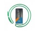 Personaliza tu Funda Colgante Transparente para Motorola Edge 20 Lite con Cordon Verde Agua Dibujo Personalizada