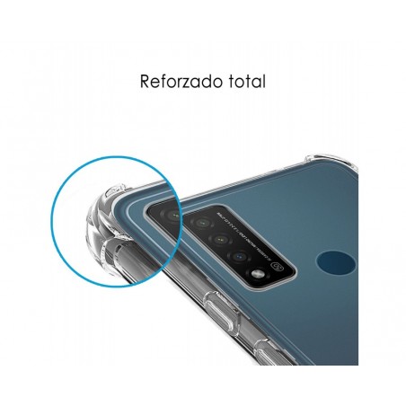 Funda Silicona Antigolpes Transparente para TCL 20 R 5G