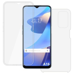 Funda Doble Transparente Pc + Tpu Full Body 360 para Oppo A16 / A16s 2