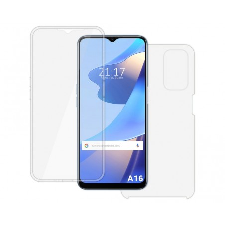 Funda Doble Transparente Pc + Tpu Full Body 360 para Oppo A16 / A16s