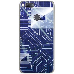 Funda Gel Tpu para Xiaomi Mi 5X / Mi A1 Diseño Circuito Dibujos