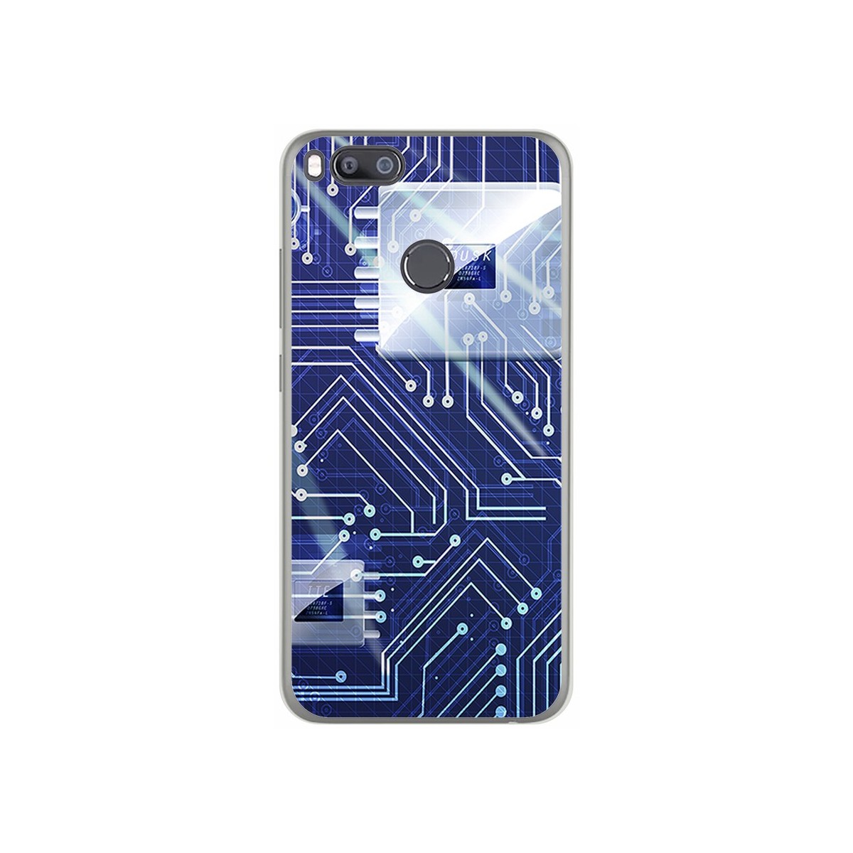 Funda Gel Tpu para Xiaomi Mi 5X / Mi A1 Diseño Circuito Dibujos