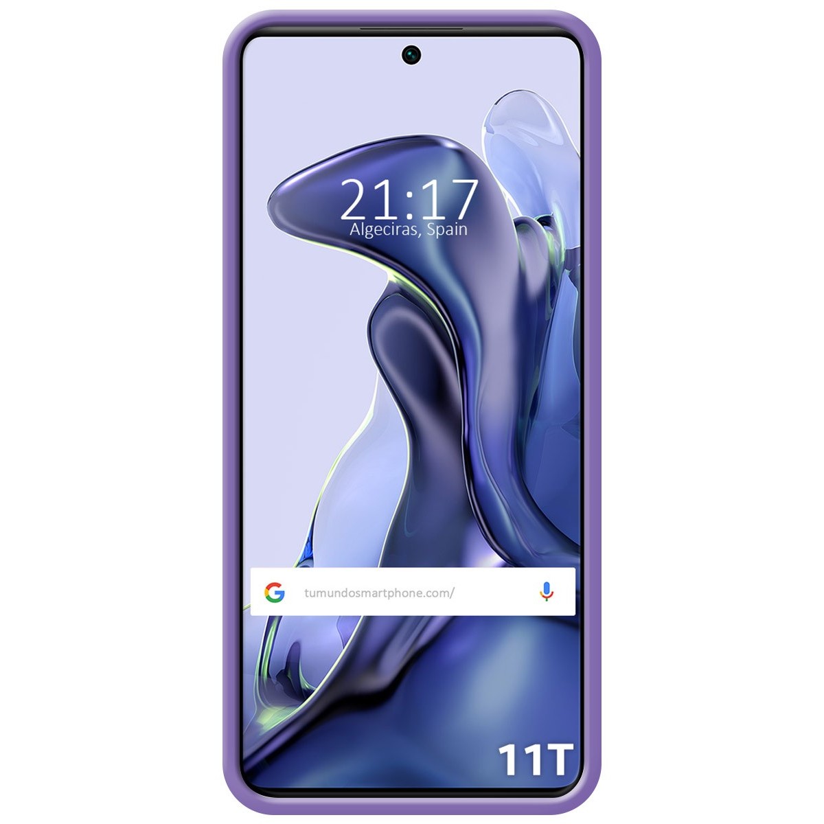 Funda Silicona Líquida Ultra Suave para Xiaomi 11T 5G / 11T Pro 5G color Morada