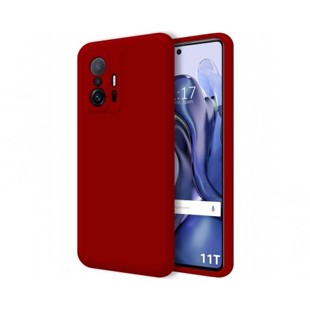 Funda Silicona Líquida Ultra Suave para Xiaomi 11T 5G / 11T Pro 5G color Roja
