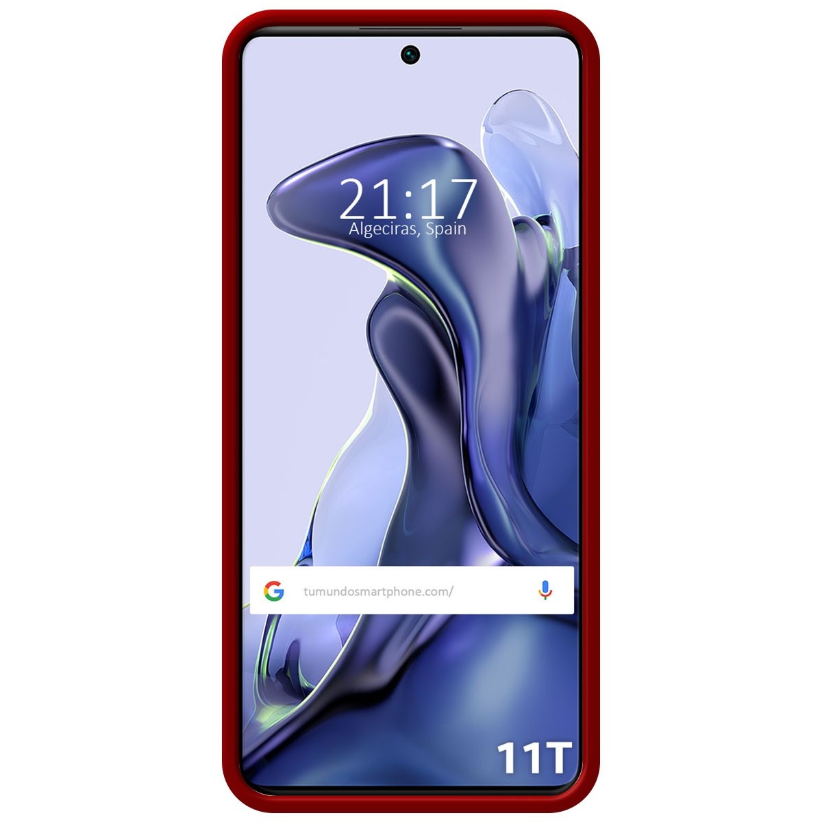 Funda Silicona Líquida Ultra Suave para Xiaomi 11T 5G / 11T Pro 5G color Roja